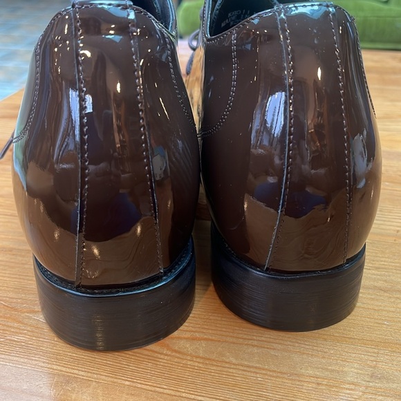 CALTO -  - 2.5 Inches Taller (Brown) - Patent  Formal Dress Shoes - Picture 5 of 10